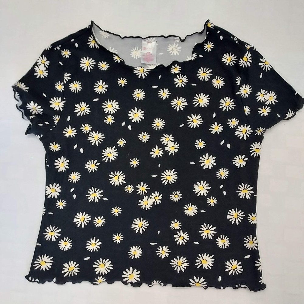 No Boundaries Buttery Stretch Floral Blouse NWOT